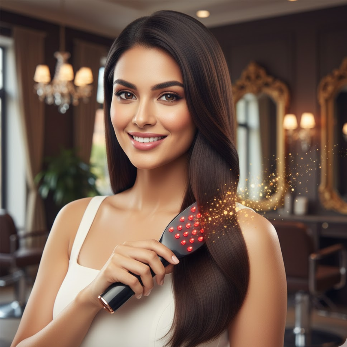 Peigne de massage électrique portable pour cuir chevelu