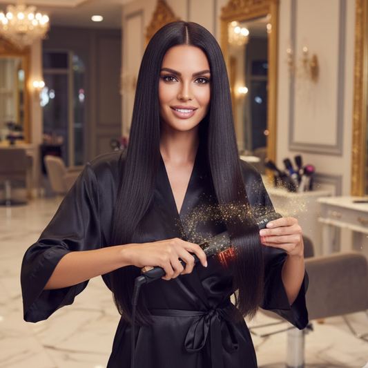 Le secret d’un lissage effet salon à la maison : le Lisseur Titanium Pro Babalyne®