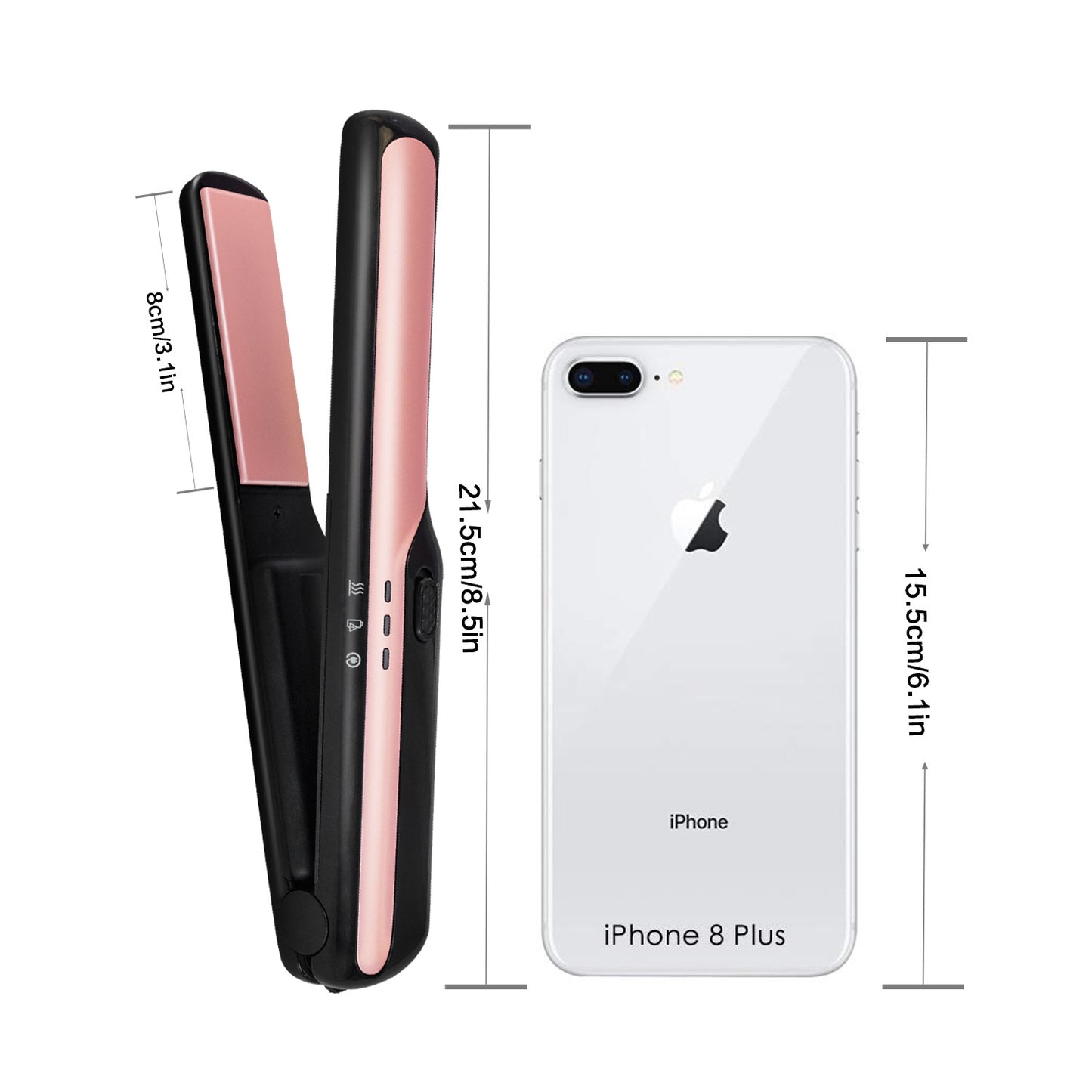 Babalyne™ – Mini Lisseur Sans Fil USB Céramique Pro