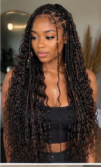 Perruque tresses bohèmes de luxe