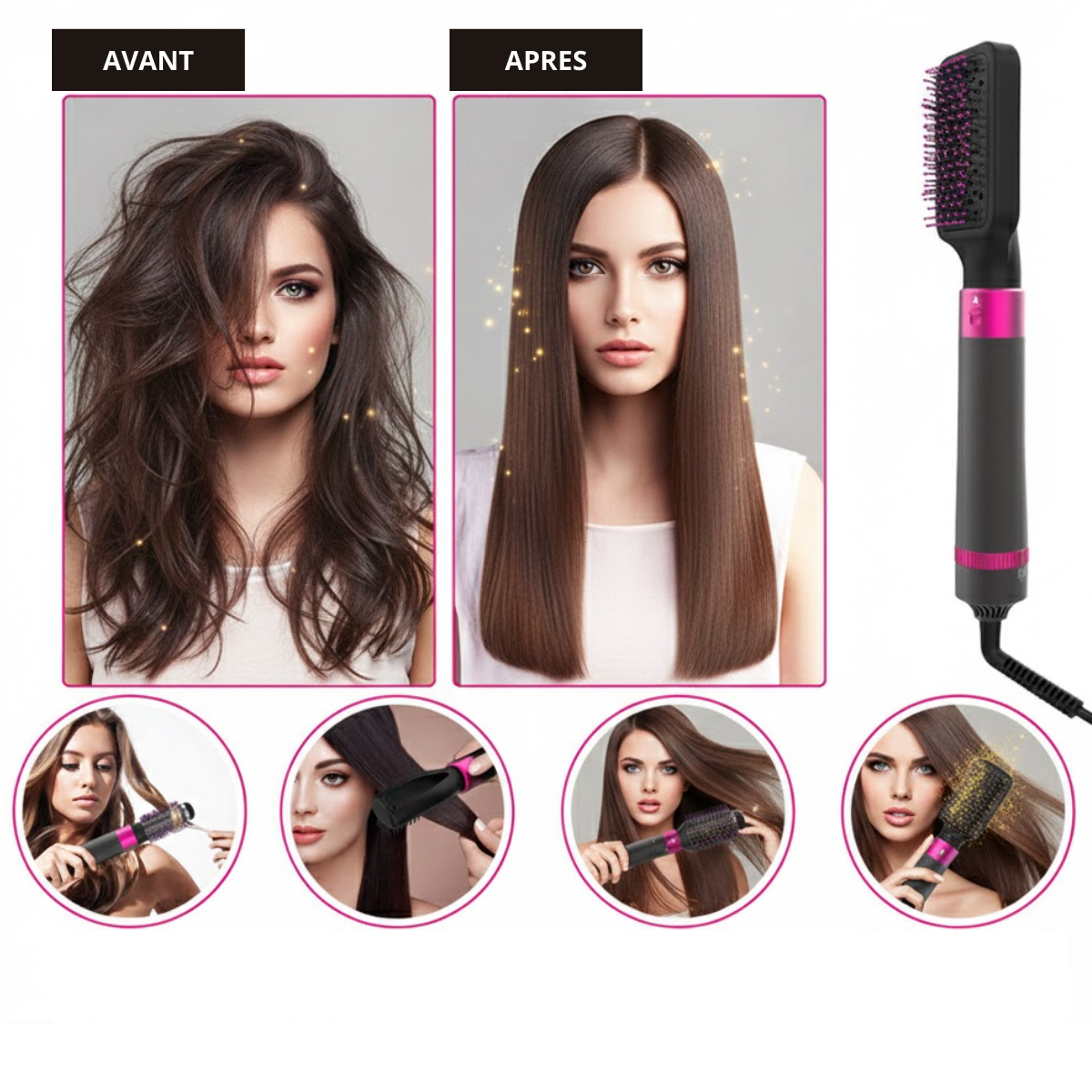 Babalyne™ – Brosse Soufflante 5-en-1