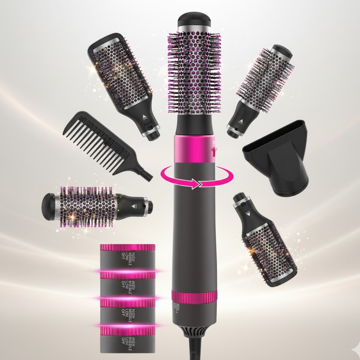 Babalyne™ – Brosse Soufflante 5-en-1