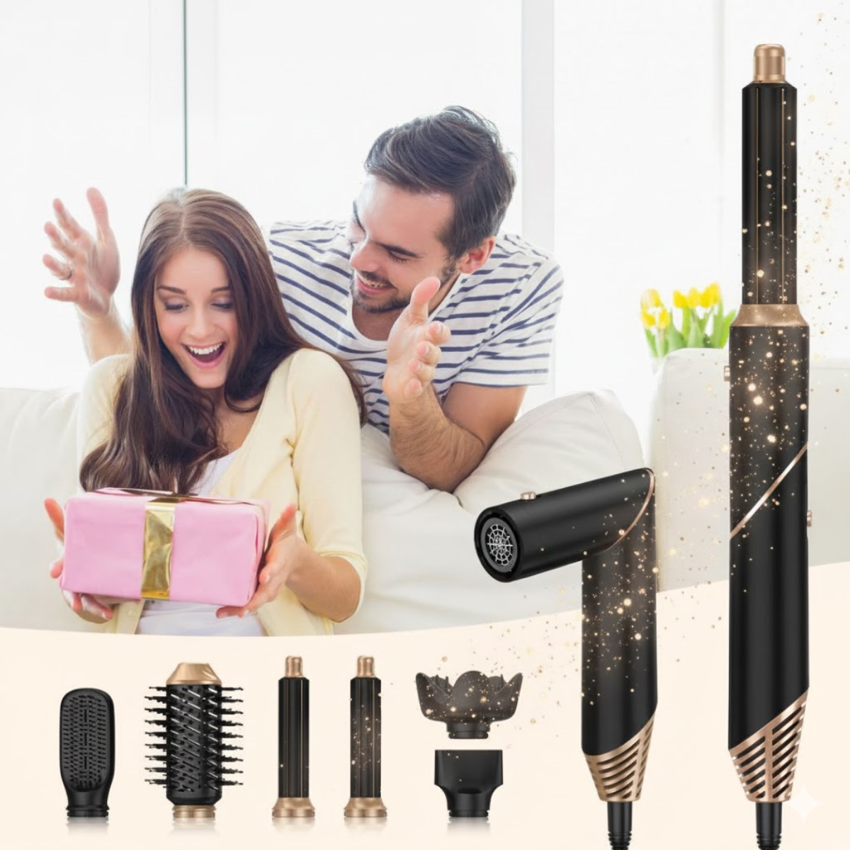 Babalyne™ – Sèche-Cheveux 6-en-1 Pro Haute Vitesse