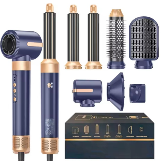Coiffeur 7-en-1 Professionnel – Sèche, Lisse & Boucle