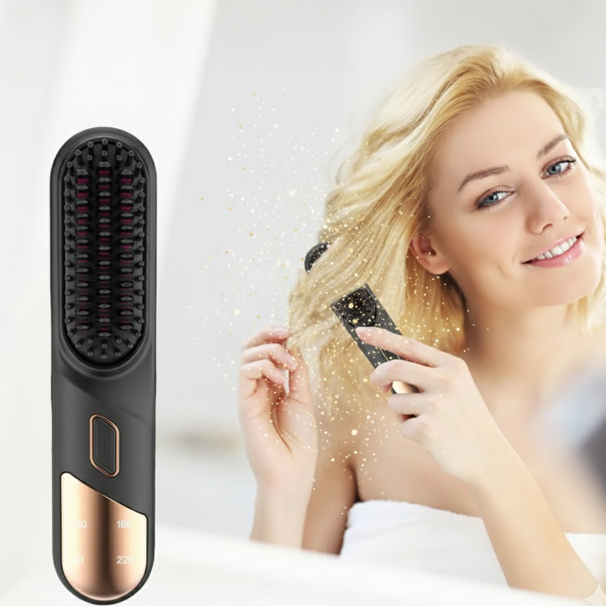 Lisseur sans fil pour cheveux