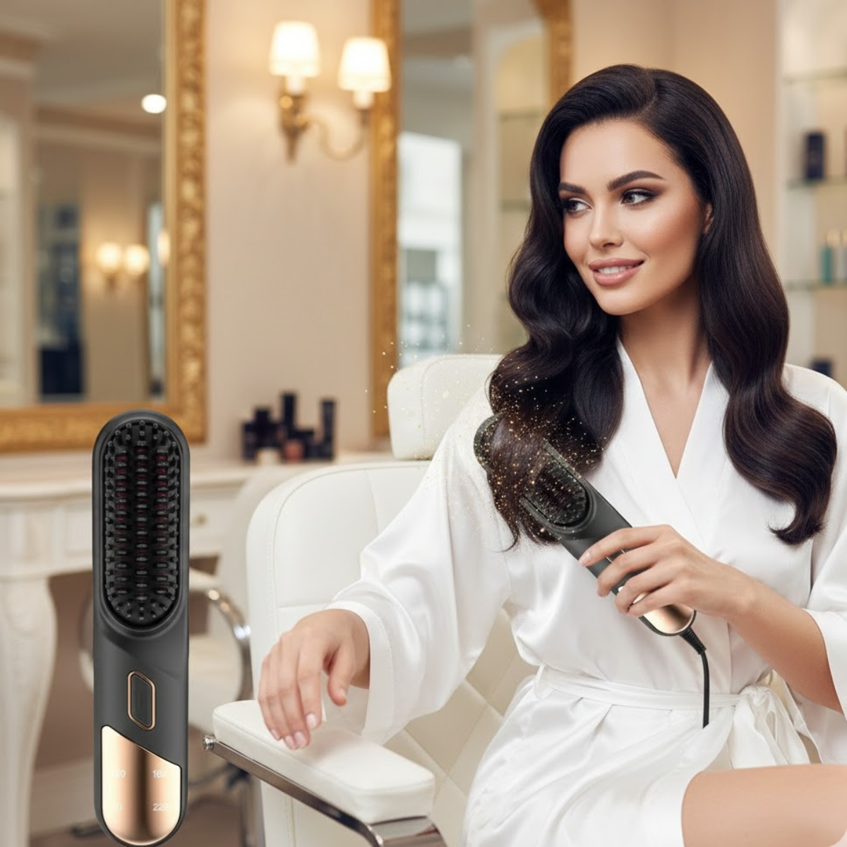 Lisseur sans fil pour cheveux