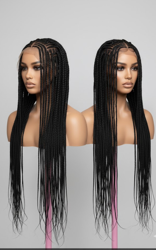 2 PCS - Macita – Perruque Cornrow Braids | Full Lace Premium